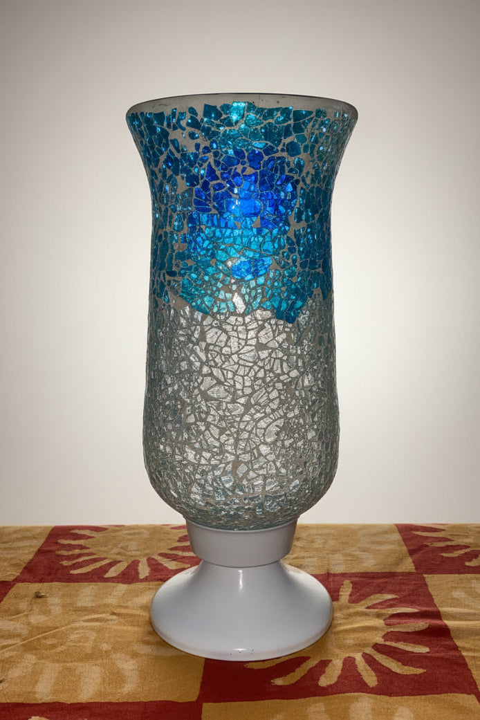Jarrón / porta velas de mosaico