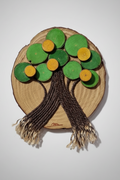 Cuadro de madera con diseño de árbol
